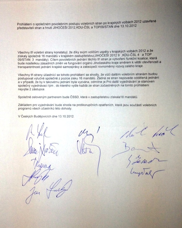 Obrázek k článku Uzavřeli jsme dohodu s TOP 09 a KDU-ČSL Obrázek k článku Uzavřeli jsme dohodu s TOP 09 a KDU-ČSL